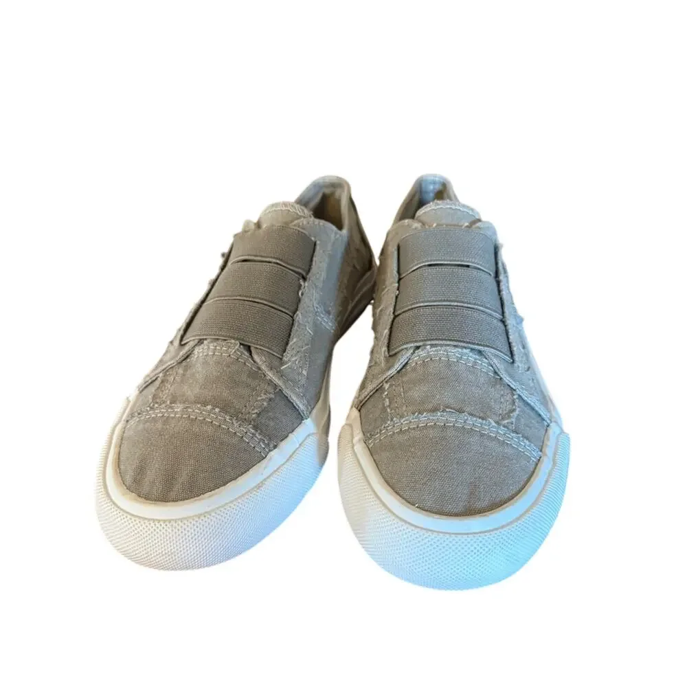 Blowfish Gray Sneakers with Slip-On Design and Padded Collar size 6